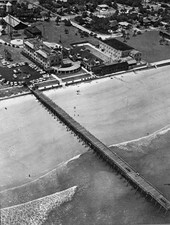 Aerial view of Atlantic Beach Hotel and pier - Atlantic Beach, Florida