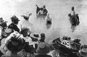"Negro" river baptism in Dixie land