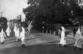 Ku Klux Klan march in downtown - Brooksville, Florida