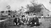 Sheriff Musgrove, Annie Lee Coppage, Linnie Cayson and Albert Cayson - Calhoun County.