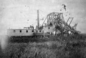 One of Hamilton Disston's dredges - St. Cloud Canal, Florida