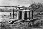 Sugar cane crusher used by Seminole Indians