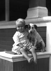 Child and dog - Miami.