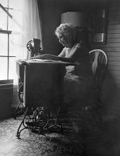 Edna Warner sewing - Madison, Florida