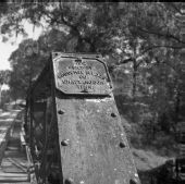 Dedication plaque on Steinhatchee Springs Bridge - Lafayette County, Florida