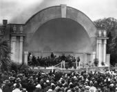 Pop Bushnell performing for a Sunday concert - De Land, Florida