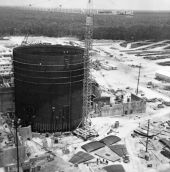 Construction of Florida Power Corporation nuclear plant - Crystal River, Florida