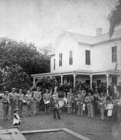 Eustis Cornet Band members at Eustis Park picnic - Eustis, Florida