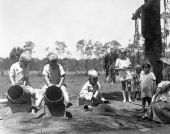 Children playing at the FERA's Felda nursery school - Felda, Florida