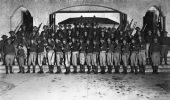 Florida National Guard unit posed with rifles