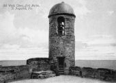 Watch tower on fort wall - Castillo de San Marcos National Monument, Florida