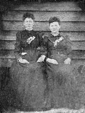 Two unidentified young women