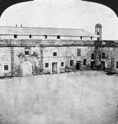 Barracks on fort wall - Castillo de San Marcos National Monument, Florida