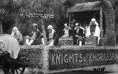 Gasparilla festival Knights of Khorassan float - Tampa, Florida.