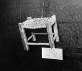 Seat woven by FERA workers from cat tails - Broward County, Florida