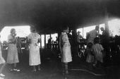 Farm workers at A.H. Campbell's annual dinner - Hardaway, Florida