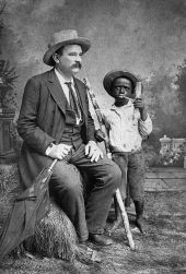 Theodore H. Willard, with the boy "Dude".