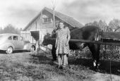 Mattiewood Boney in backyard of family home