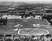Aerial view of Marion County horse farm