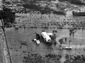 Dwelling flooded in the east Everglades