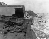 Chateau restaurant damaged by hurricane