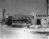 Damage around the Chesapeake Restaurant - Miami, Florida