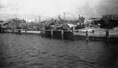 Buildings destroyed along waterfront during the 1926 hurricane