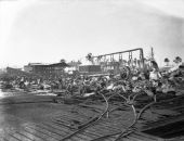 Sawmill after an explosion