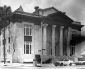 Exterior view of library.