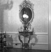 French console and mirror in Dixon home - Jacksonville, Florida