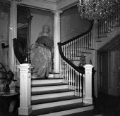 Stairs in entrance hall of Dixon home - Jacksonville, Florida