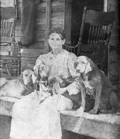 Grandma Howard with hounds