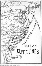 Map of Clyde Steamship Line routes