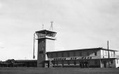 Graham Air Base operations building and control tower