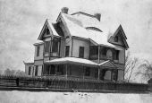 Snow on a house in 1895 - Marianna, Florida.