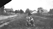 J.F. Watson with his dog - Monticello, Florida