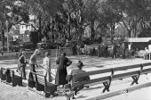 Shuffleboard Club and players - Mount Dora, Florida