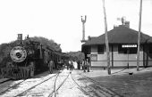 Train boarding at the ACL railroad depot - Mount Dora, Florida