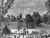 Unveiling of a monument dedicated to World War II soldiers - New Port Richey, Florida