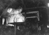 Student welding at the NYA's Camp Roosevelt- Ocala, Florida