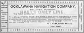 Ticket for traveling Ocklawaha River - Palatka, Florida