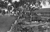 Lodge and garden at Moon Lake Dude Ranch - Pasco County, Florida