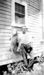 Man posing with his catch - Rockledge, Florida.