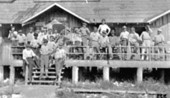 Crew of workmen at the Marathon, Florida office