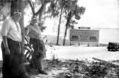 Family posing in front of Shands Bridge - Saint Johns County
