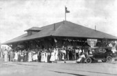 Dedication of the new brick railroad depot - St. Cloud, Florida