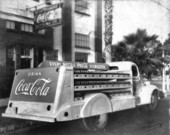 Coca Cola truck outside the Bottling Company - Saint Petersburg, Florida
