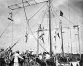 Three ring circus during filming - Sarasota, Florida