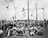 Three ring circus during filming - Sarasota, Florida