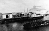 The "Seminole Queen" at Moore Haven Ice and Electric Plant.